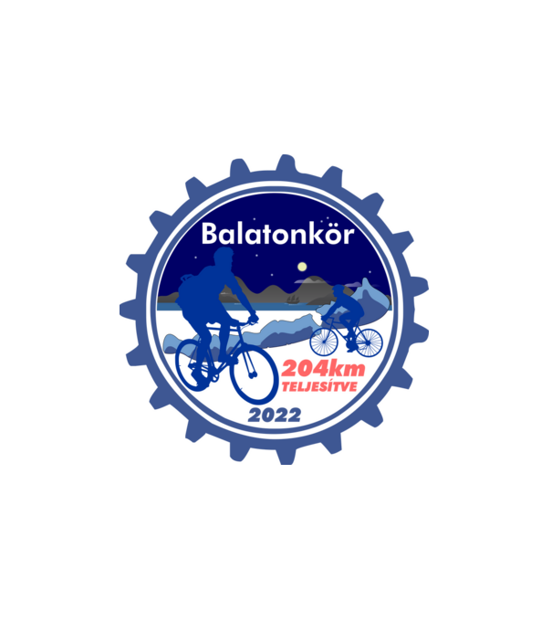 Balatonkör teljesítve minta fehér pólón