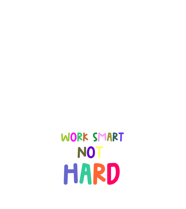 WORK SMART NOT HARD minta sötétkék pólón