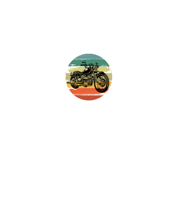 vintage retro motorkerékpár, oldtimer motor minta fekete pólón