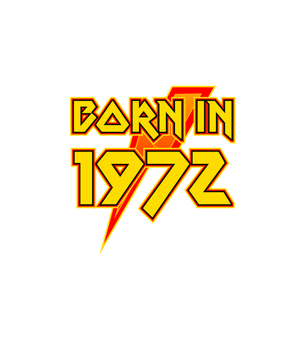 heavy metal born in 1972 minta fehér pólón