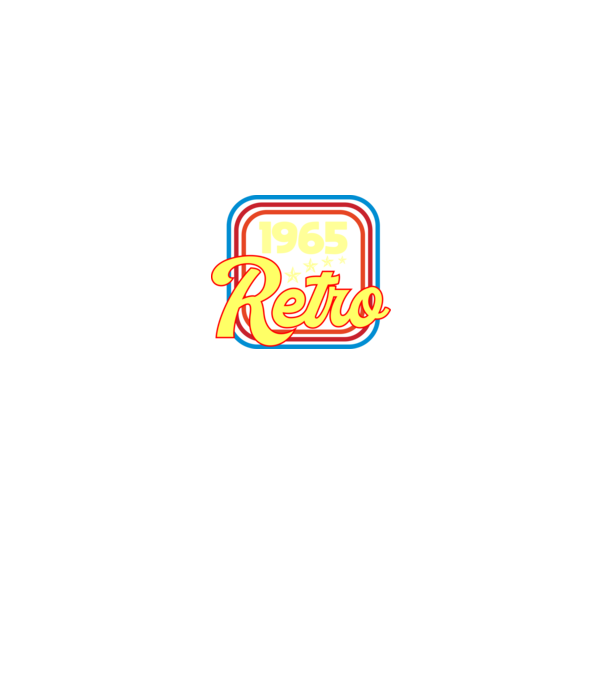 retro születésnapi felirat dátummal 1965 minta királykék pólón