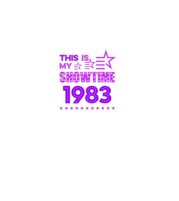 SHOWTIME SZÜLINAP 1983 minta fehér pólón