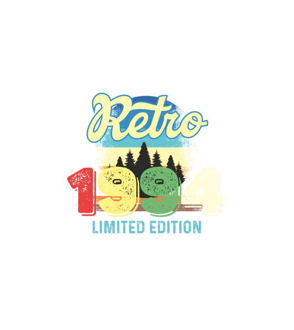 retro évszám, limited edition, 1994-ben születetteknek minta fehér pólón