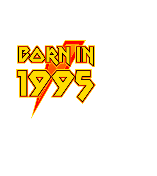 heavy metal born in 1995 minta fekete pólón