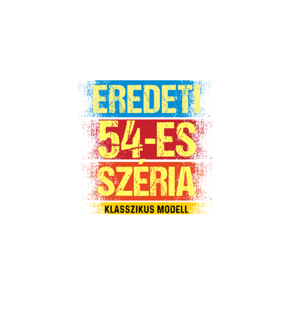 EREDEDI 54-ES SZÉRIA KLASSZKUS MODELL, RETRO SZÜLETÉSNAP minta sötétkék pólón