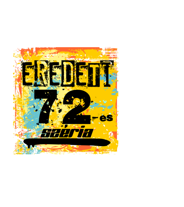 eredeti széria grunge graffiti 72-es. 72 éves minta fekete pólón