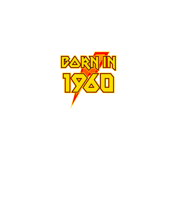 heavy metal born in 1960 minta fekete pólón