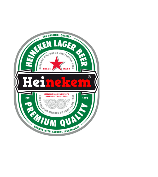 heinekem minta fekete pólón
