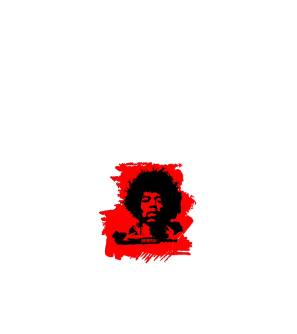 jimmy hendrix,rock&roll klasszikus, rocker, hippie, zenész,amerika,piros minta fehér pólón