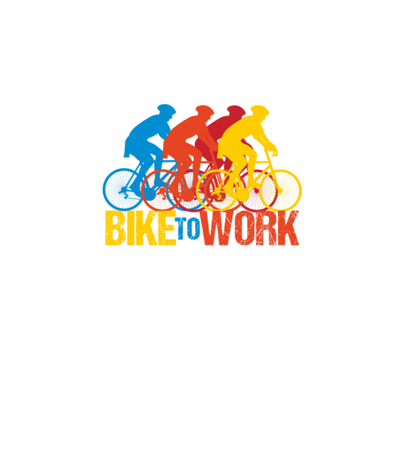 BIKE TO WORK BICAJOZZ A MUNKÁBA fiúk minta fekete pólón