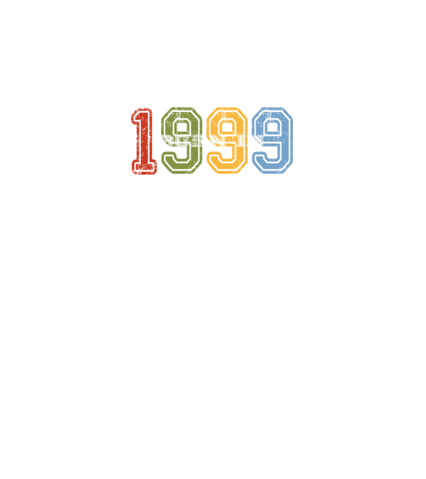 born in 1999 születésnapi felirat minta fekete pólón