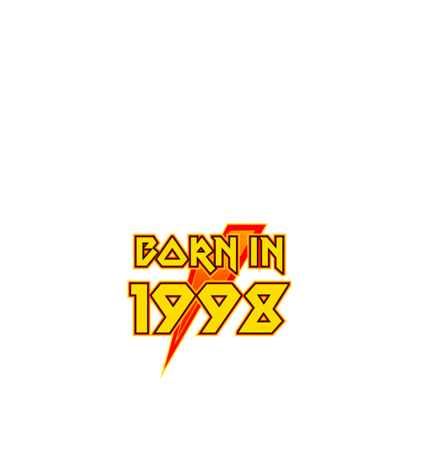heavy metal born in 1998 minta fehér pólón