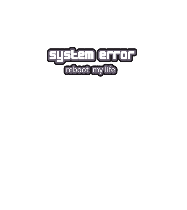 system errorr reboot minta fehér pólón