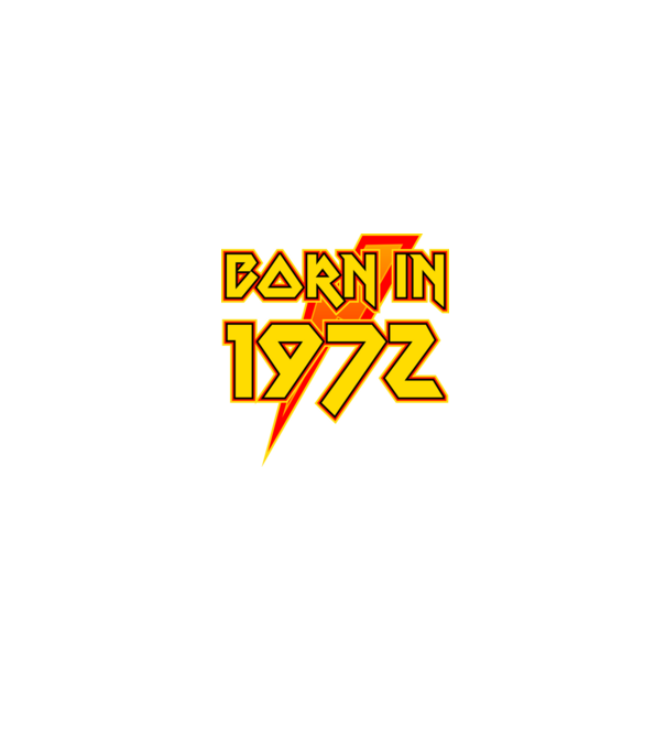 heavy metal born in 1972 minta fekete pólón