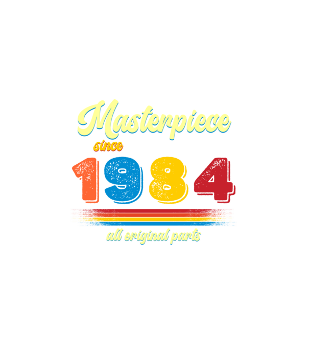 masterpiece all original parts since 1984, mesterdarab, etalon minta fehér pólón