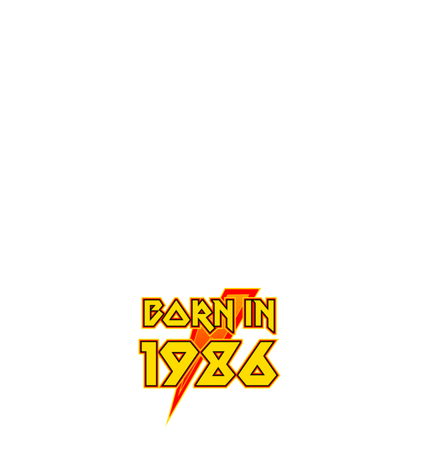 heavy metal born in 1986 minta sötétkék pólón