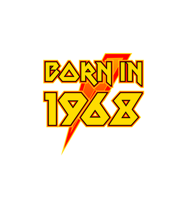 heavy metal born in 1968 minta fehér pólón