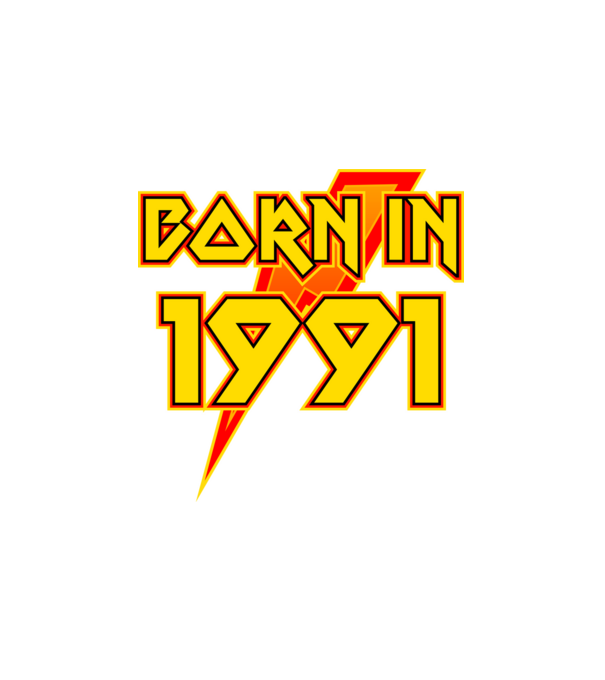heavy metal born in 1991 minta fehér pólón