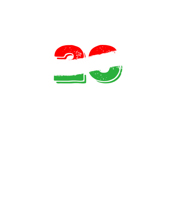 magyar trikolor, piro fehér zöld szám 20 minta fekete pólón