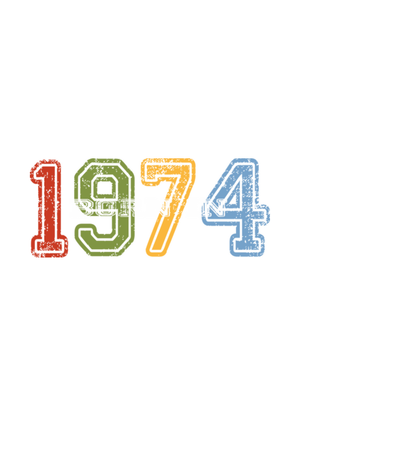 born in 1974 születésnapi felirat minta fekete pólón