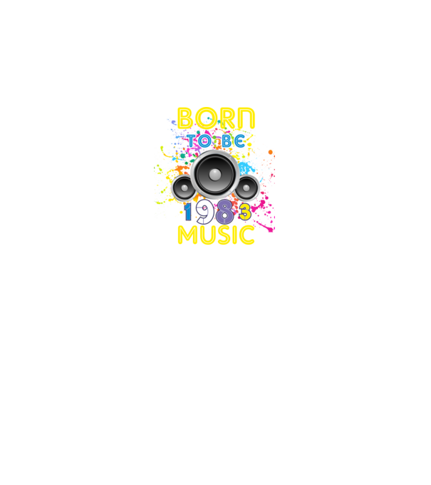 born to be music születésnapi DJ ,1983-ban született minta királykék pólón