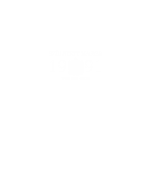 SZÜLETETT MAGYAR, ISTEN HAZA CSALÁD, SZÜLETETT 1991-BEN, MAGYAR CÍMER minta szürke pólón