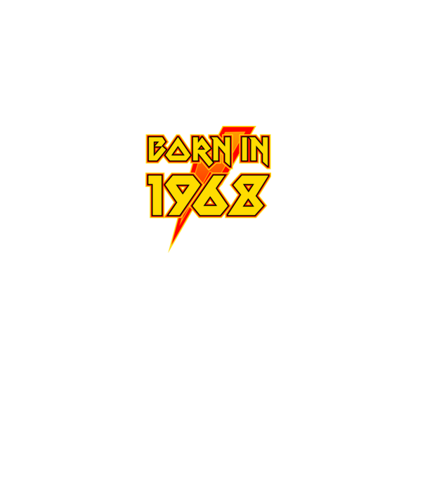 heavy metal born in 1968 minta fekete pólón