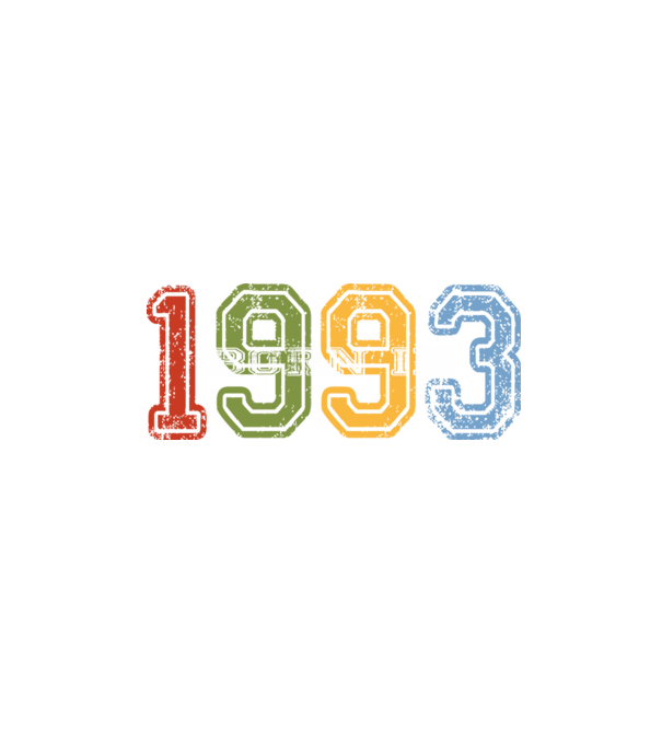 born in 1993 születésnapi felirat minta fekete pólón