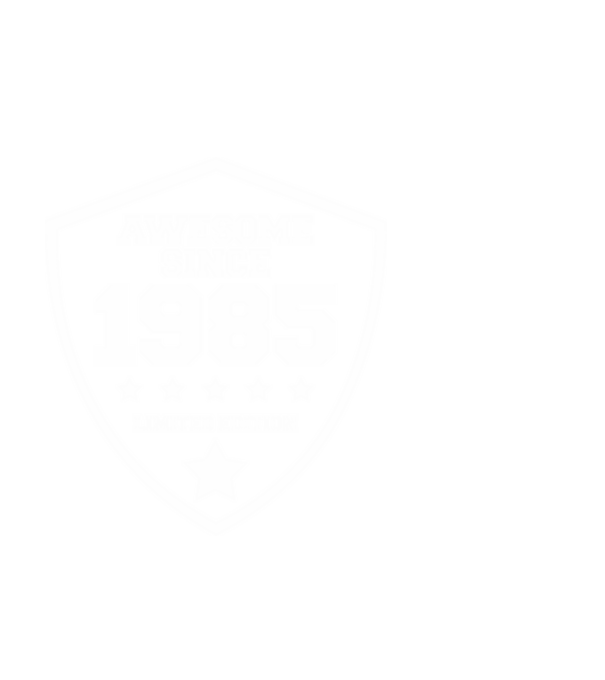 AWESOME1985 minta fehér pólón