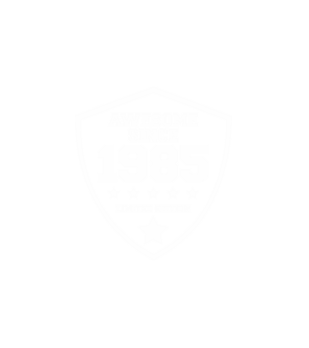 AWESOME1985 minta fehér pólón