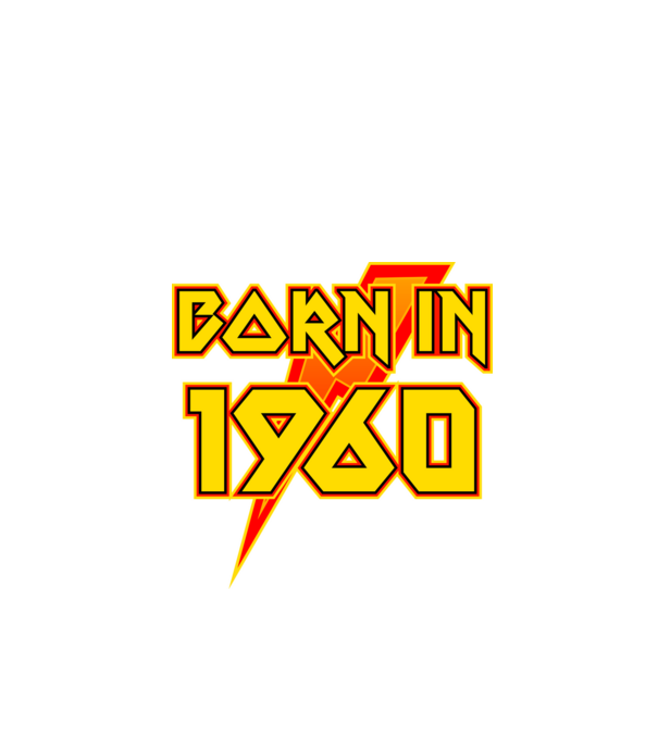 heavy metal born in 1960 minta fekete pólón