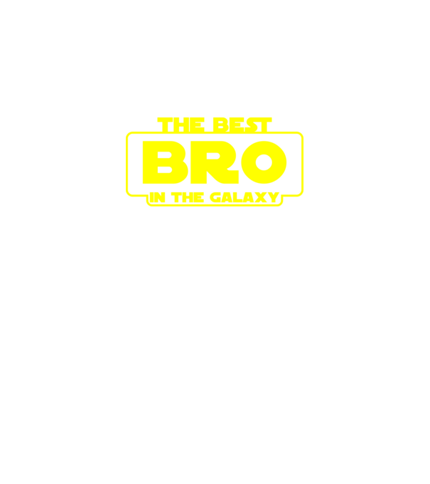the best bro in the galaxy minta fekete pólón