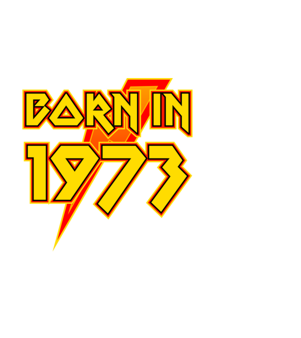 heavy metal born in 1973 minta fehér pólón