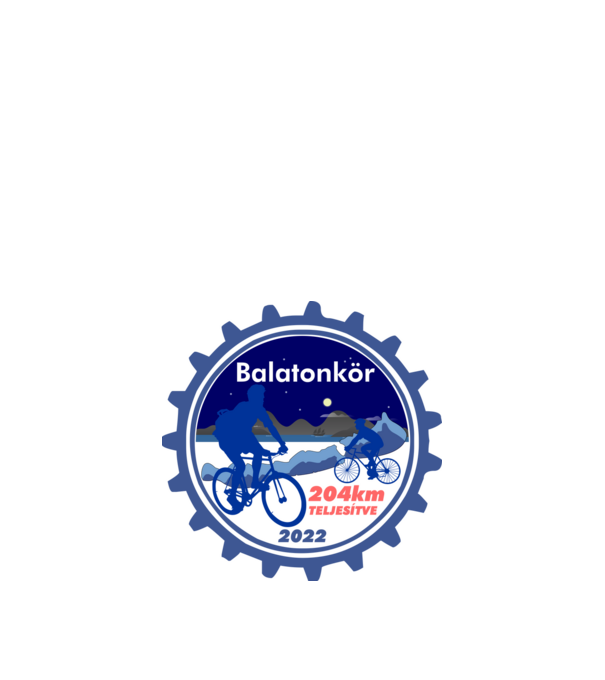Balatonkör teljesítve minta fehér pólón