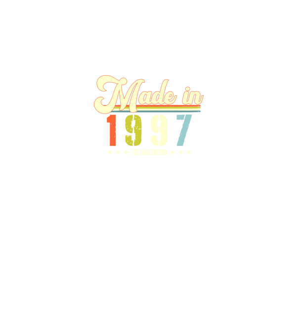 made in 1997, 1st class edition, születésnap, 1997-ben készült minta fekete pólón