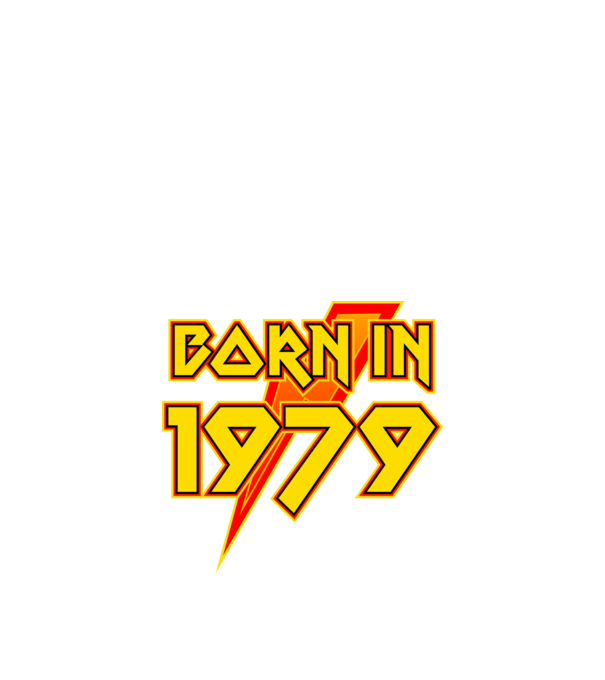 heavy metal born in 1979 minta fekete pólón