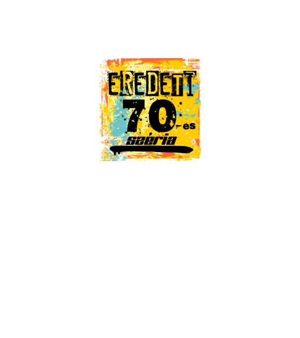 eredeti széria grunge graffiti 70-es. 70 éves minta fekete pólón
