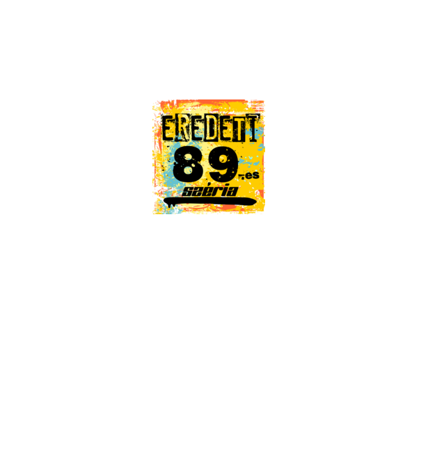 eredeti széria grunge graffiti 89-es, 1989 minta fekete pólón