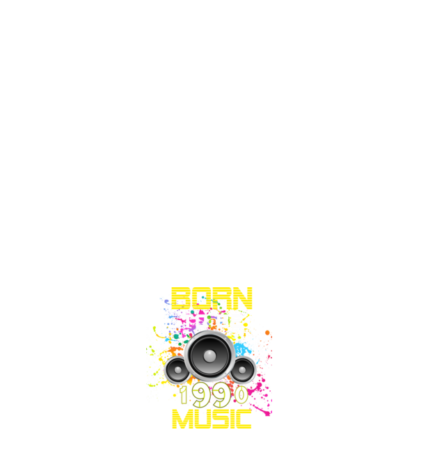 born to be music 1990-ben született, zenés születésnapi póló minta sötétkék pólón