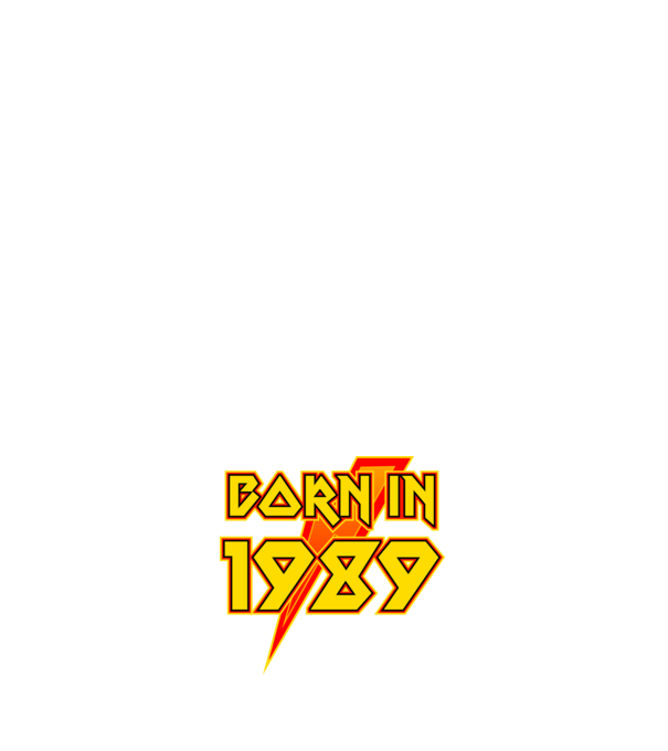 heavy metal born in 1989 minta sötétkék pólón