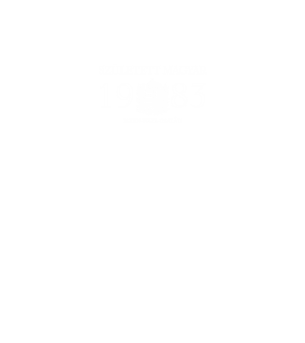 SZÜLETETT MAGYAR, ISTEN HAZA CSALÁD, SZÜLETETT 1983-BAN, MAGYAR CÍMER minta fekete pólón