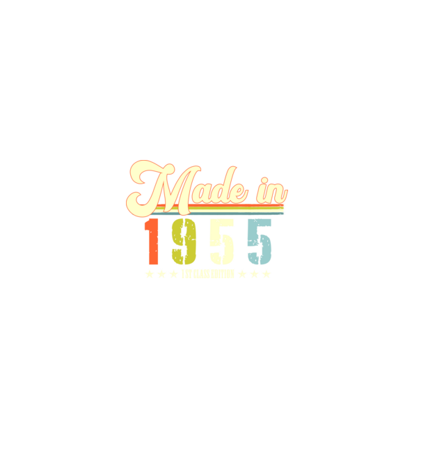 made in 1955, 1st class edition, születésnap, 1955-ben készült minta farmerkék pólón