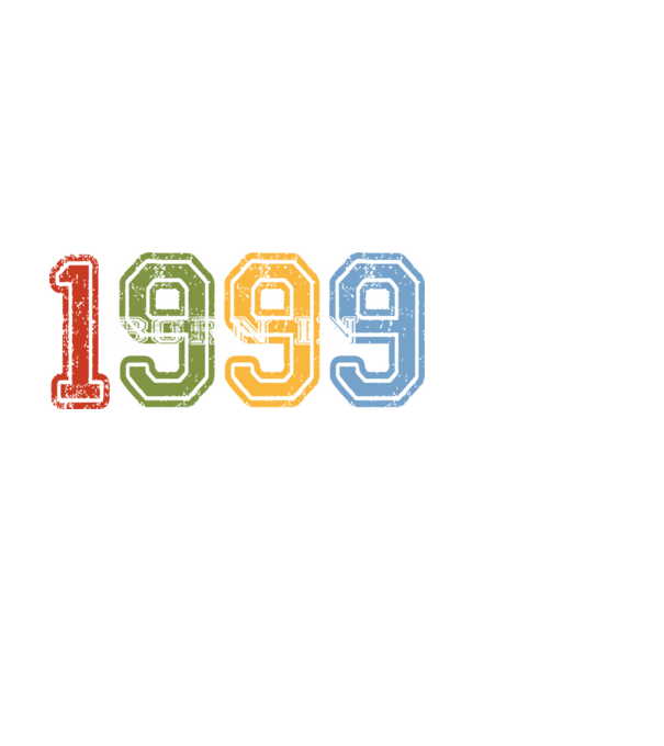 born in 1999 születésnapi felirat minta fehér pólón