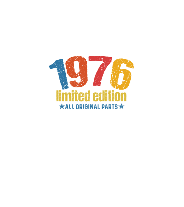 1976 limited edition ,all original parts,retro születésnapi évszám minta szürke pólón
