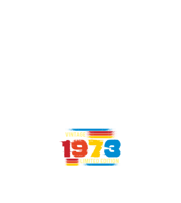 vintage ÉVSZÁM, LIMITED EDITION, RETRO SZÜLETÉSNAP, 1973 minta sötétkék pólón