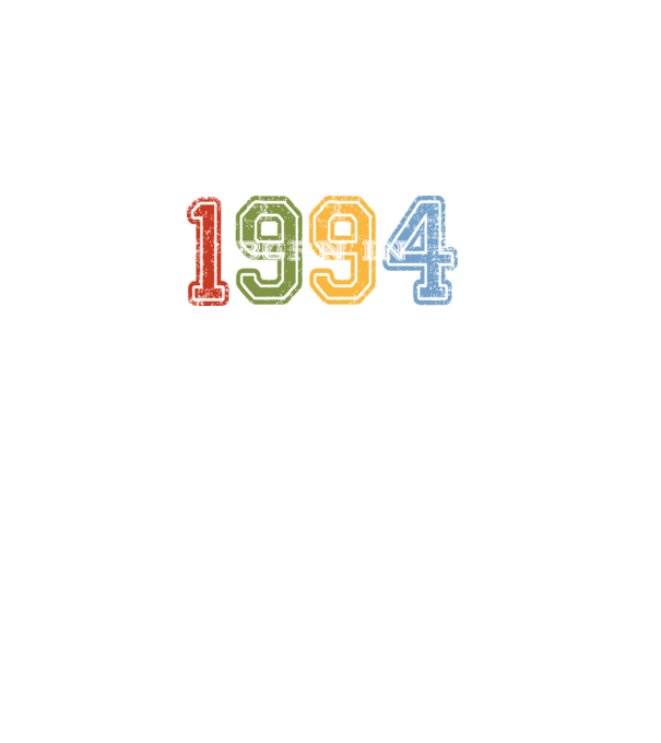 born in 1994 születésnapi felirat minta fekete pólón