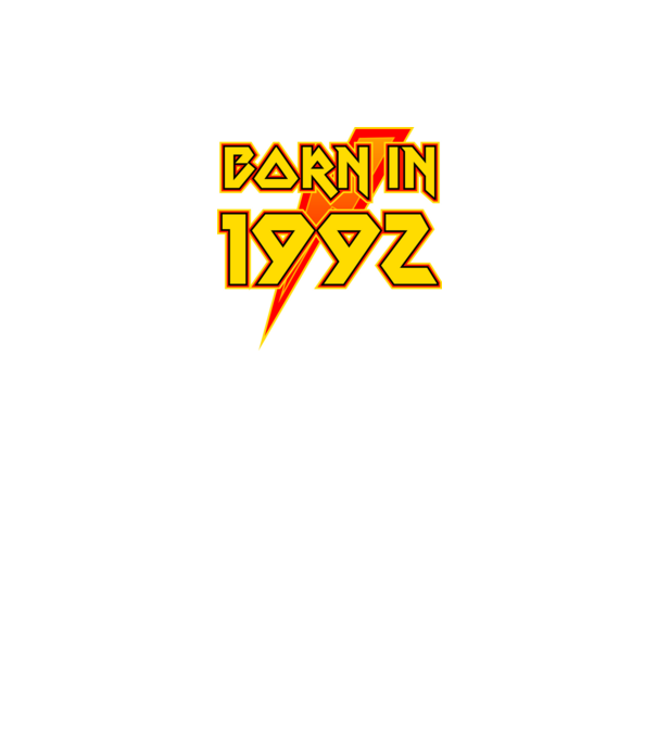 heavy metal born in 1992 minta fekete pólón