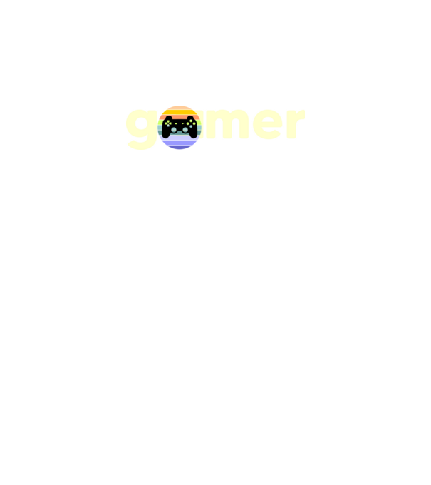gamer felirat minta fekete pólón