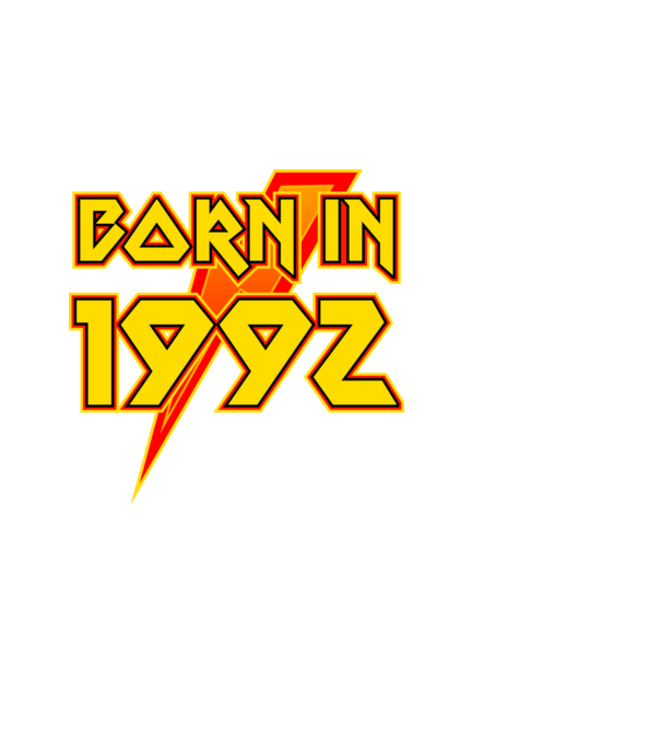 heavy metal born in 1992 minta fekete pólón