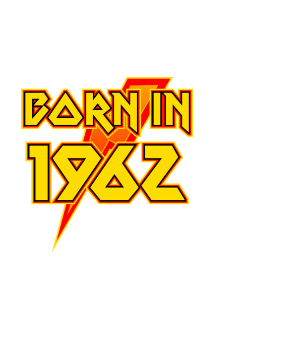heavy metal born in 1962 minta fekete pólón